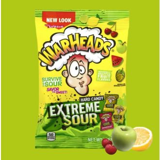   Warheads Assorted Sour extrém savanyú keménycukorka original 56g