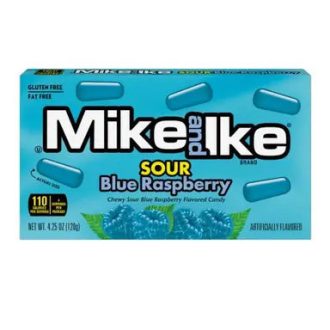   Mike and Ike Sour Blue Raspberry savanyú kék málna ízű drazsé 120g