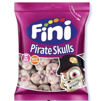 Töltött kalóz koponya gumicukor 75g Fini