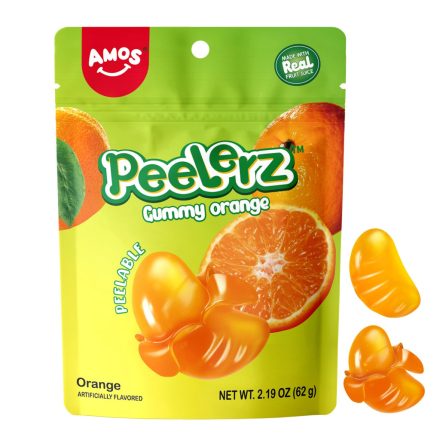 Amod Peelerz hámozható gumicukor 120gr narancs