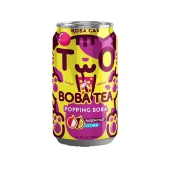 Boba Passion Fruit- lychee bubble tea 315ml