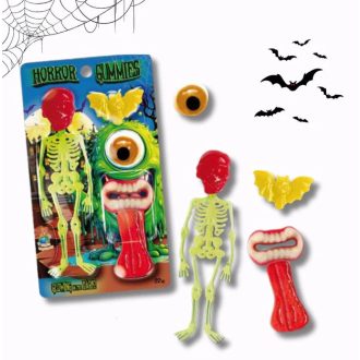   Világítós Halloween Horror Gummies 22g - rémisztő horror csontváz gumicukor