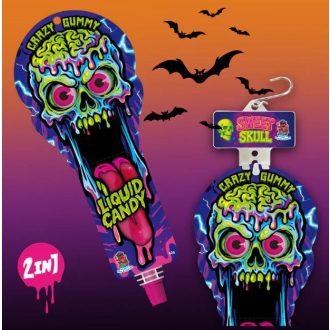 Felakasztható Sweet Skull Halloween candy 42g - szemgolyó gumicukor eper ízű cukorsziruppal