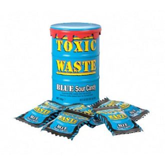   Toxic Waste Sour Candy Drum Blue  Savanyú cukorkás hordó kék 42g