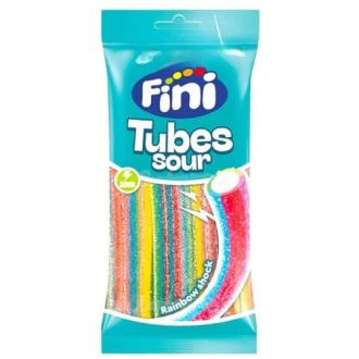   Tutti Frutti savanyú kábel gumicukor - Fini Tubs Sour rainbow shock 75g