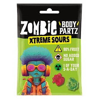 Zombie Body Partz Xtreme Sours extra savanyú 35g