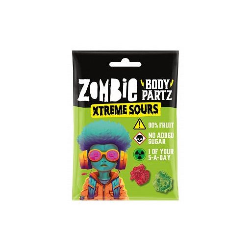 Zombie Body Partz Xtreme Sours extra savanyú 35g