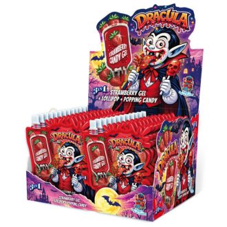   DRACULA (POPPING CANDY + LOLLIPOP + GEL) (30 G) 24 db/ kínáló