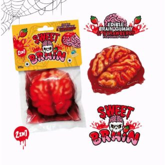   Zombie Brain Halloween 120g - ehető agy formájú gumicukor cukorsziruppal