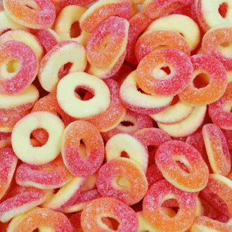   Savanyú Mini Barack karika Gumicukor 1 kg Pedro Gluténmentes